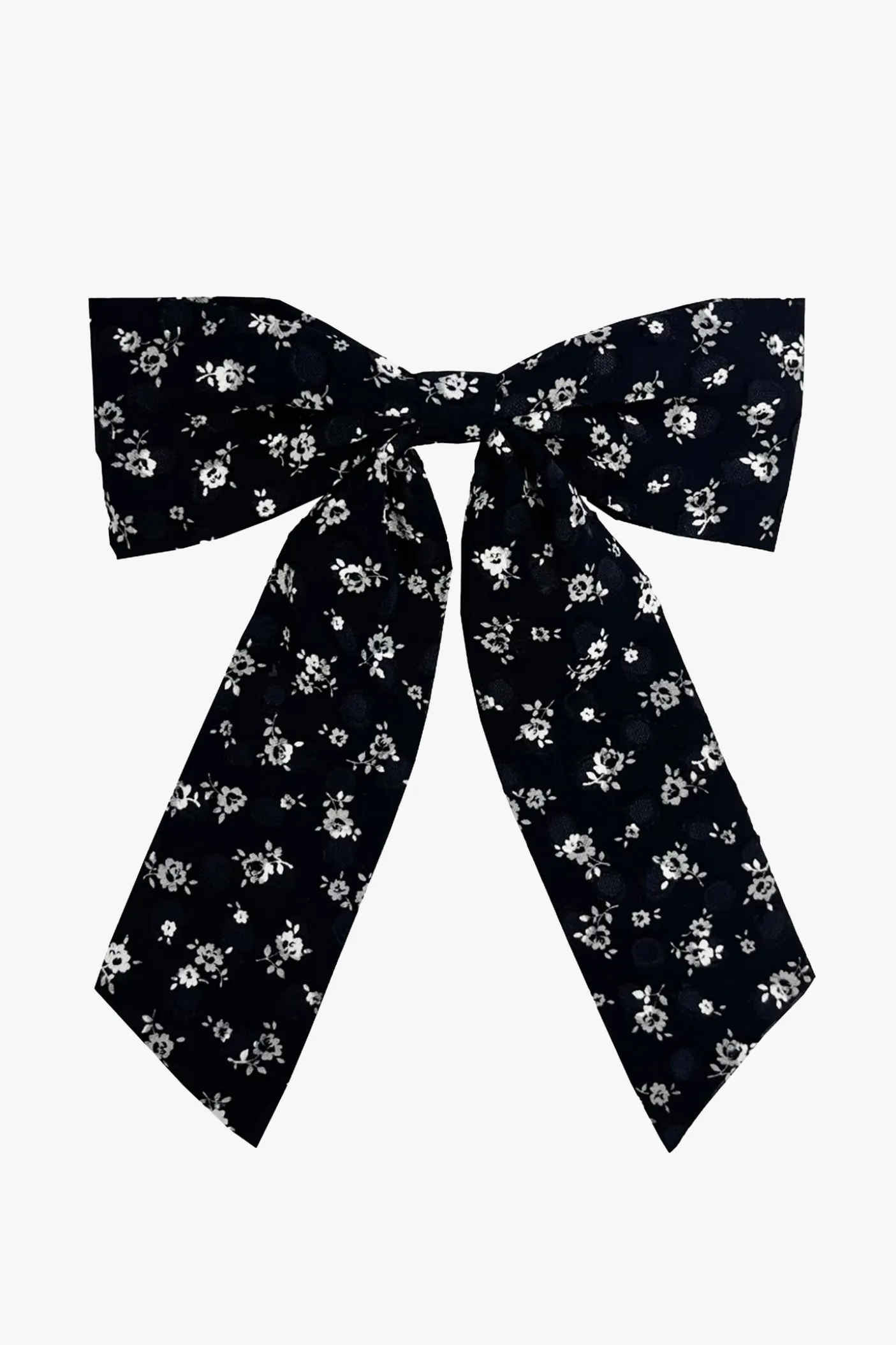 Ditsy Dot Chiffon Bow Hair Clip