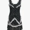 Ditsy Dot Chiffon Ruffle Dress