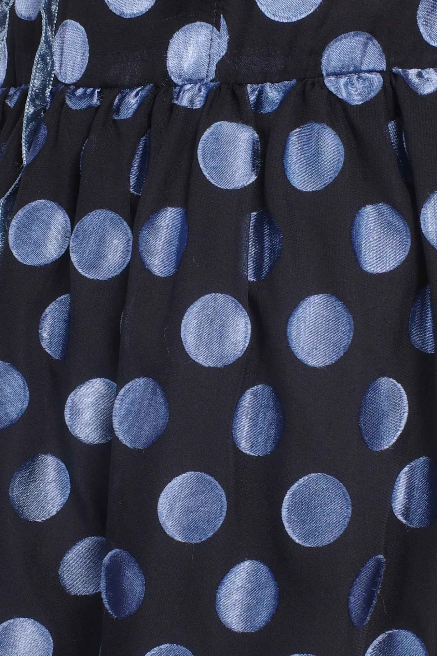 Dot Chiffon Ruffle Mini Dress