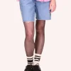 Embroidered Denim Shorts
