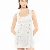 Embroidered Lacey Trellis Mini Dress
