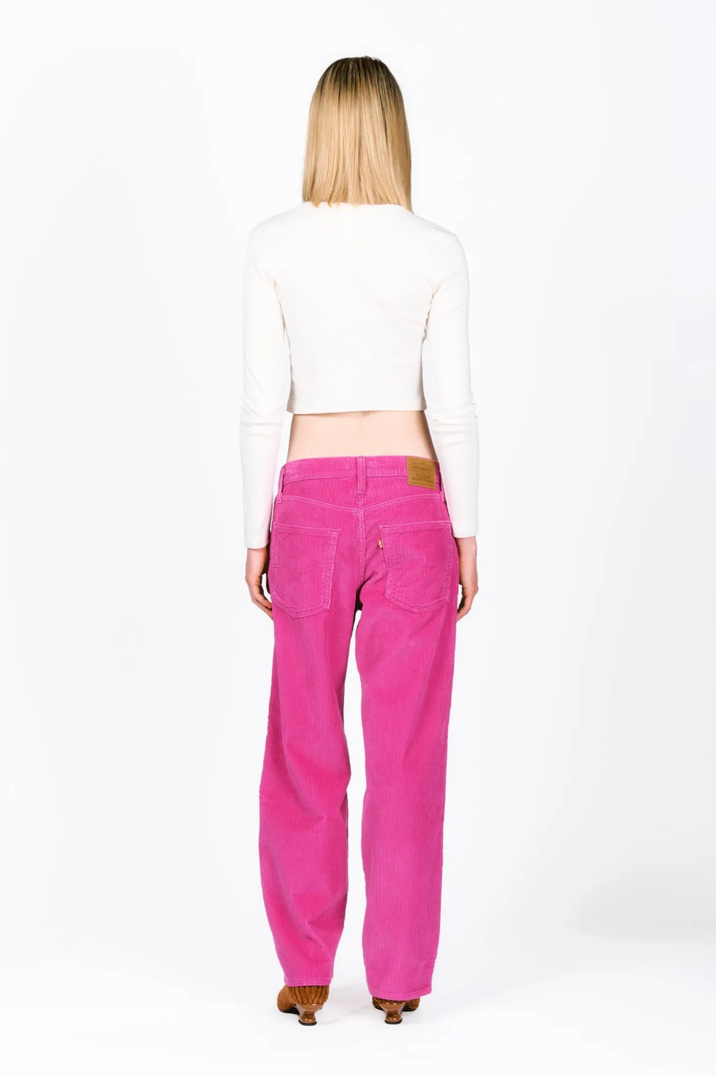 Embroidered Velveteen Patched Corduroys