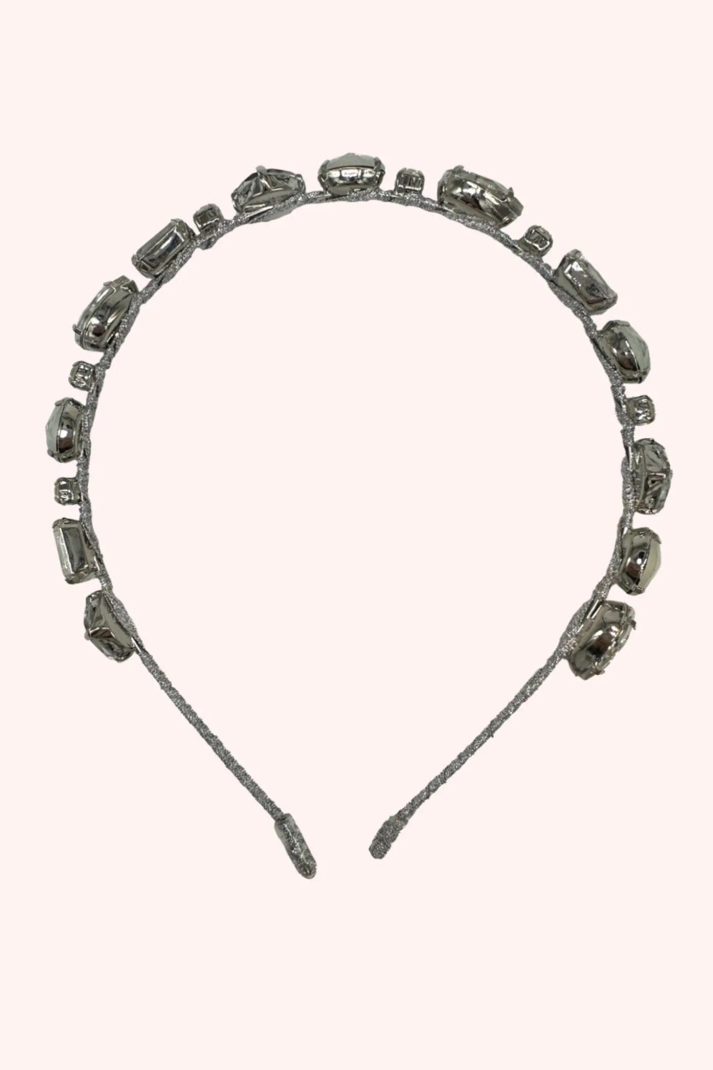 Enchanted Crystals Headband Silver