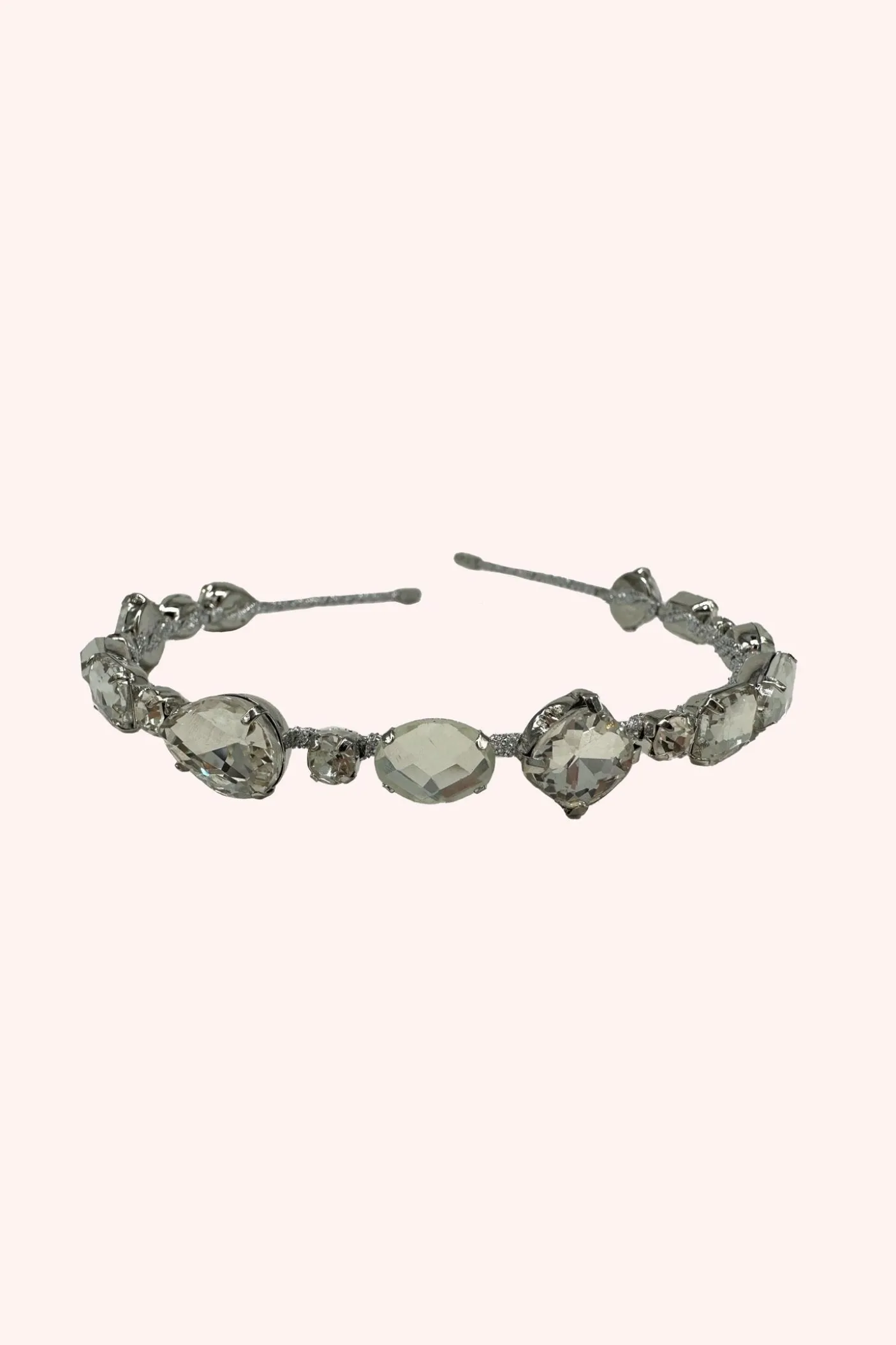 Enchanted Crystals Headband Silver
