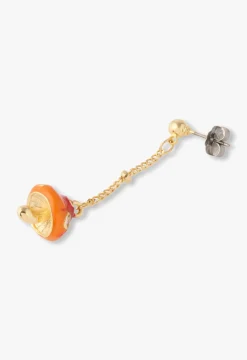 Enchanted Mini Mushroom Earrings - Gold