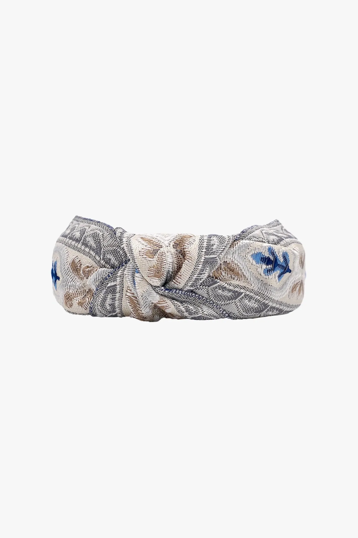 English Floral Tapestry Embroidered Handband