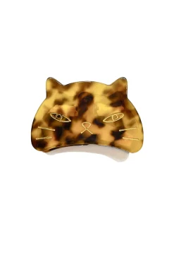 Etched Large Cat Jaw Clip Tokyo