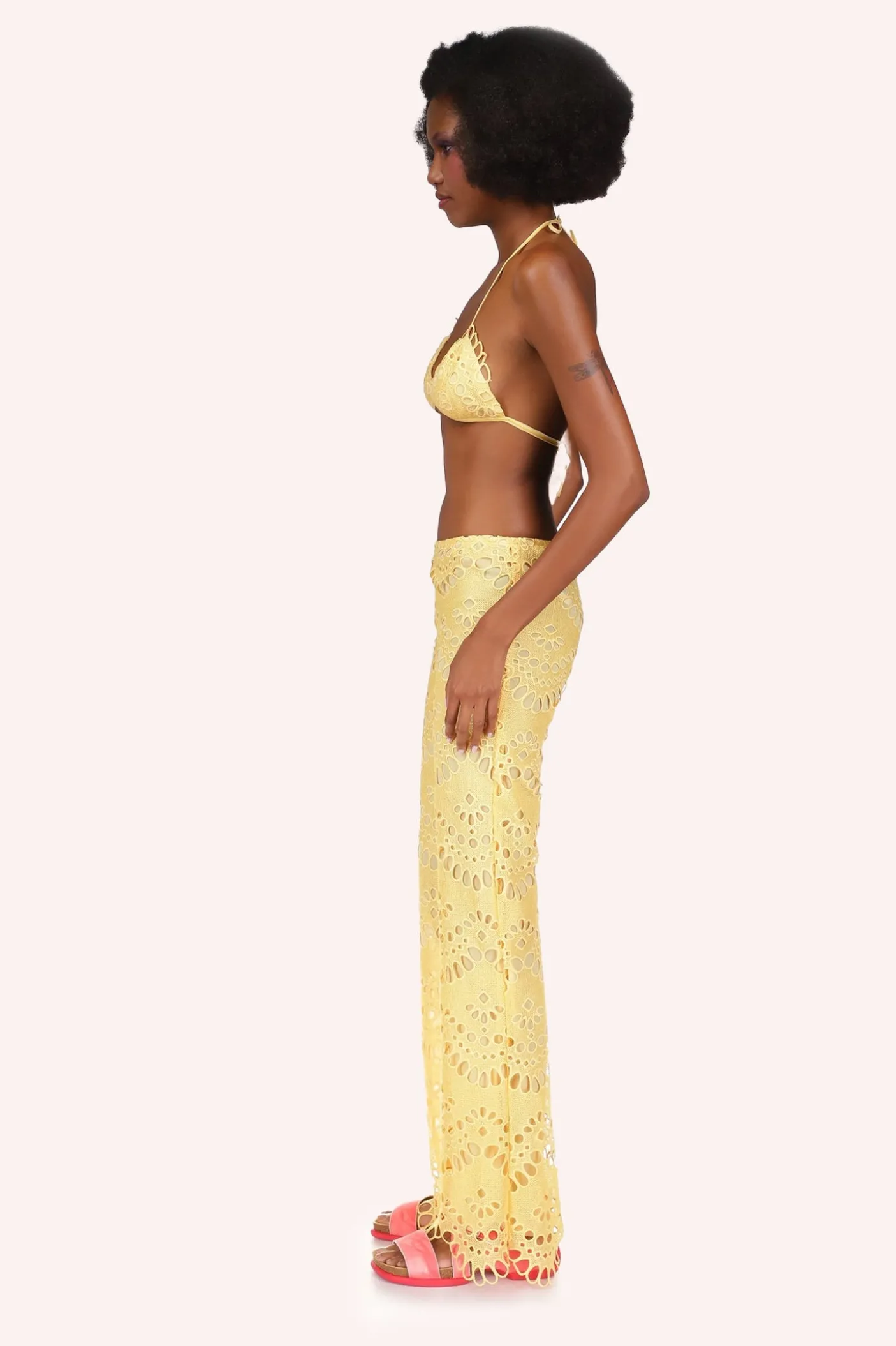 Eyelet Pants