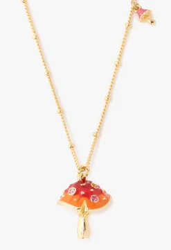 Fairytale Mushroom Necklace - Gold