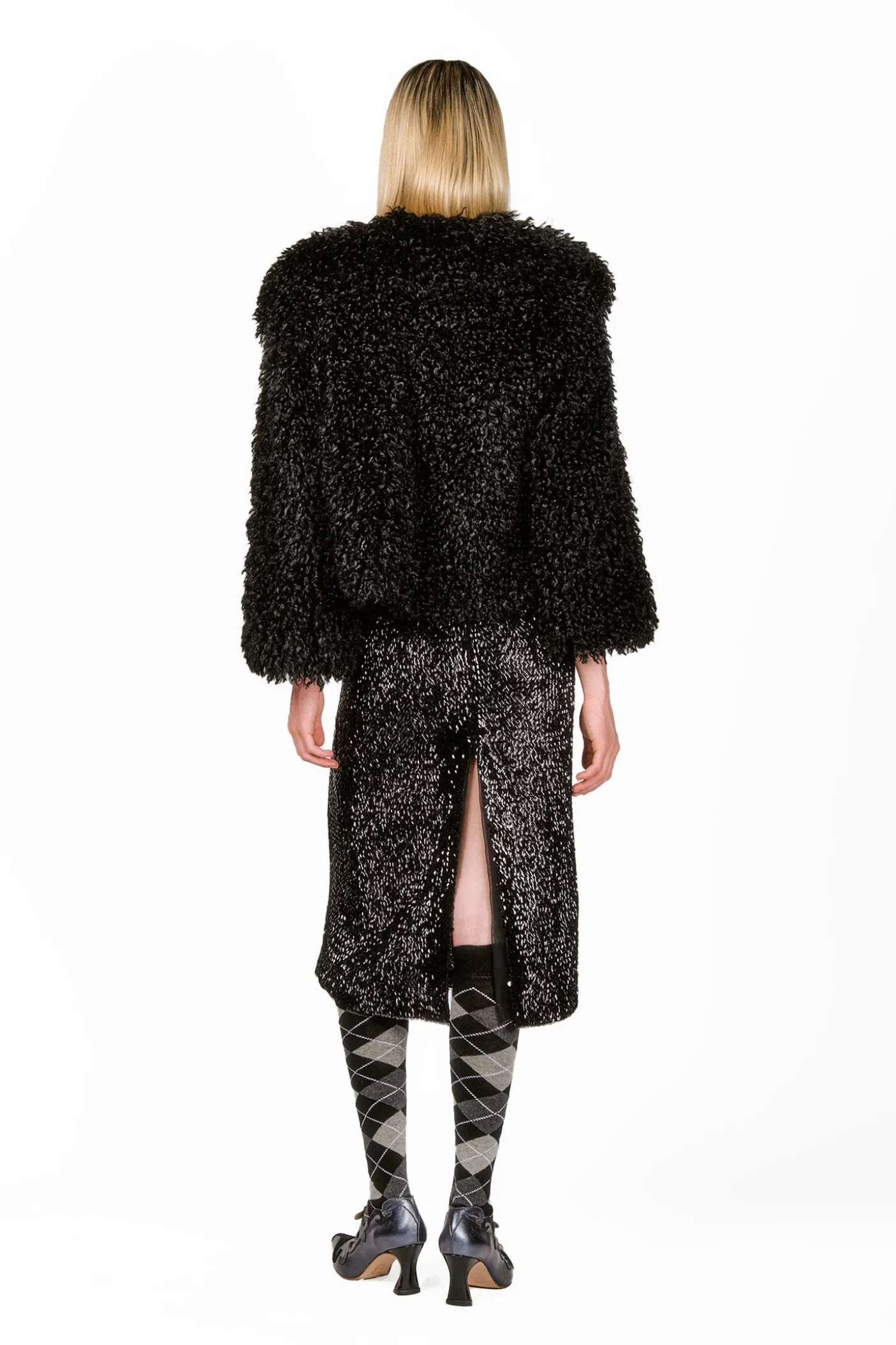 Faux Curly Lamb Fur Jacket