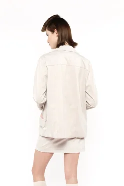 Faux Suede Coat