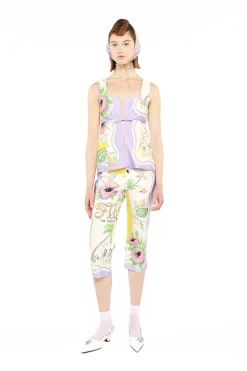 Florida Cotton Sateen Capri Pants