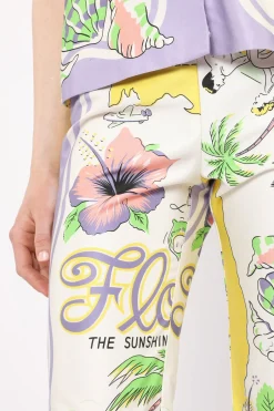 Florida Cotton Sateen Capri Pants