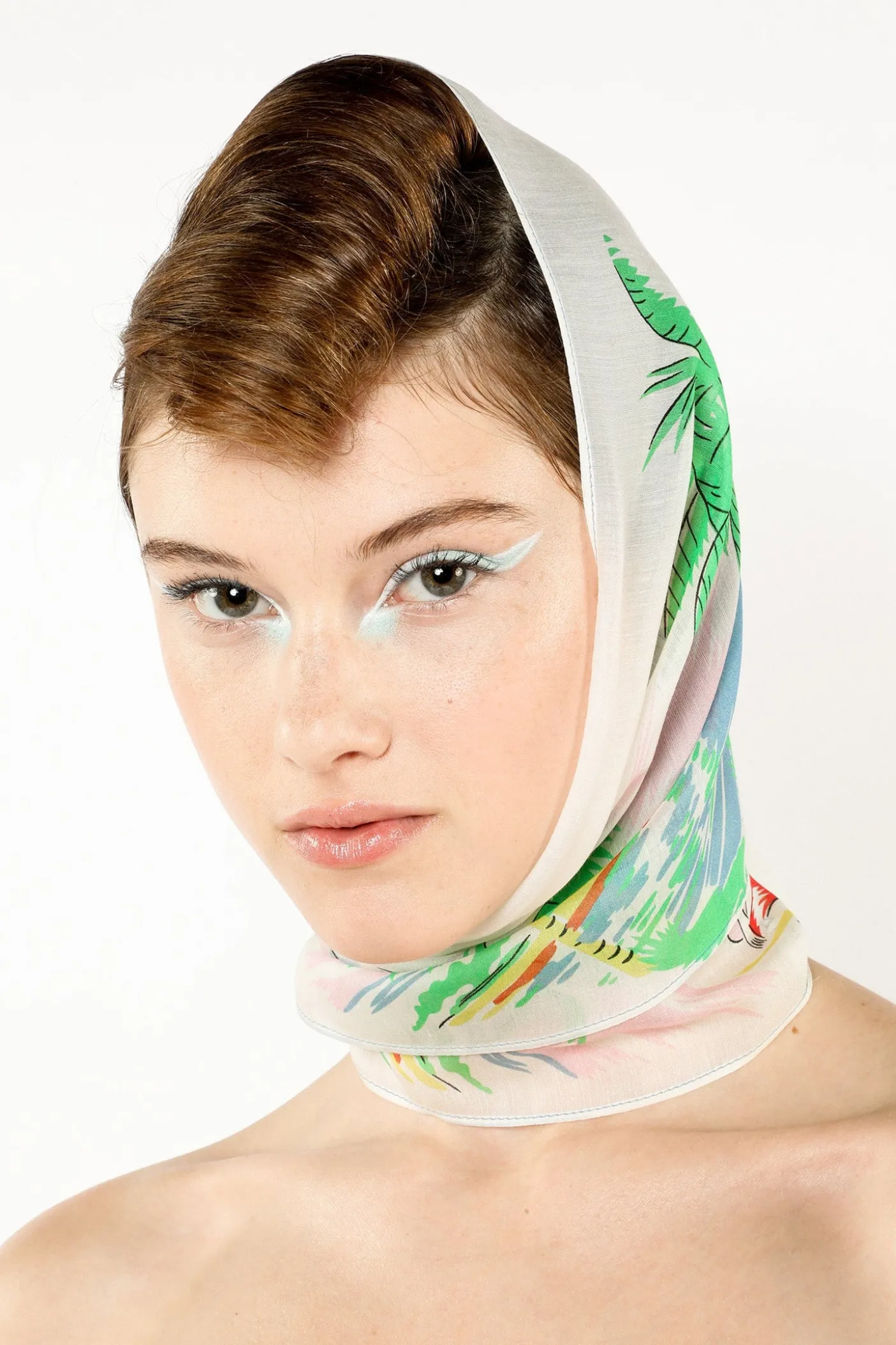 Florida Silk Voile Long Scarf