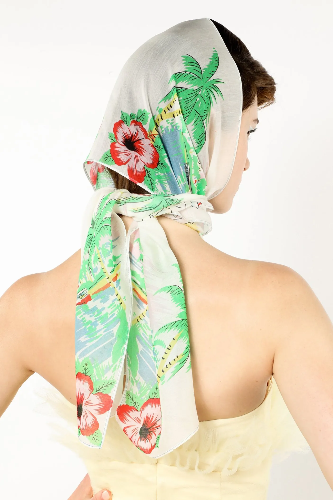 Florida Silk Voile Long Scarf