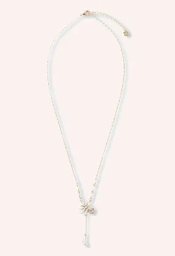 Flower Teardrop Necklace
