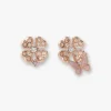 Four Leaf Clover Butterfly Earrings