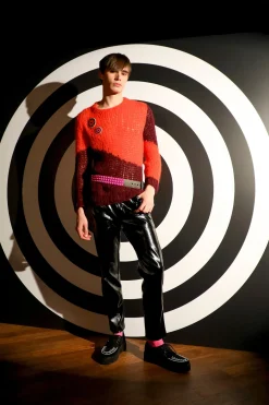 Genderless Black Patent Pants
