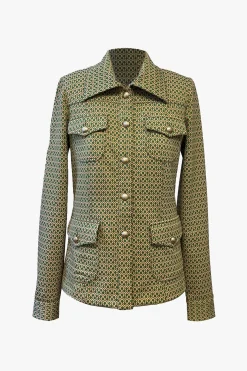 Geometric Print Jacket