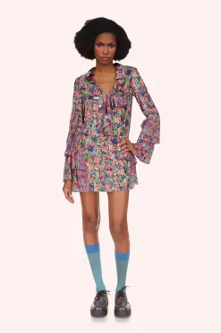 Giverny Combo Ruffled Tunic