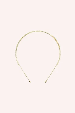 Gold Rose Cutout Flower Headband