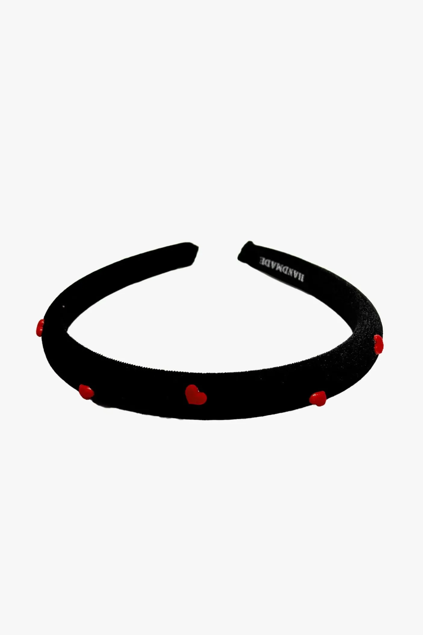 Heartfelt Velvet Headband- Black