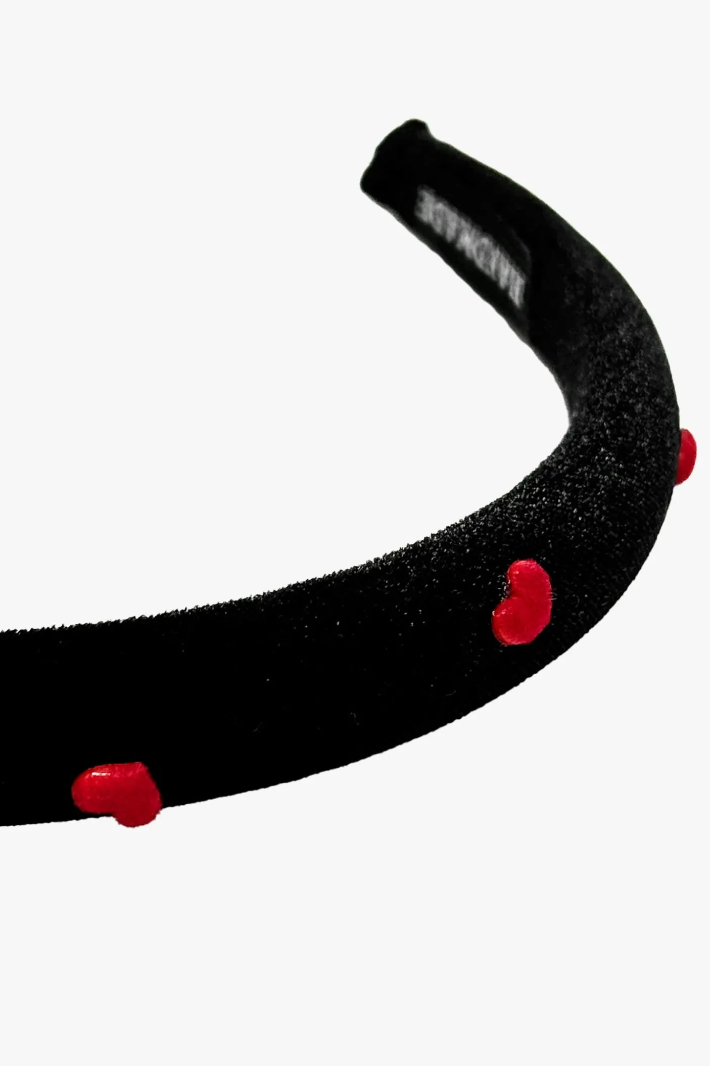 Heartfelt Velvet Headband- Black
