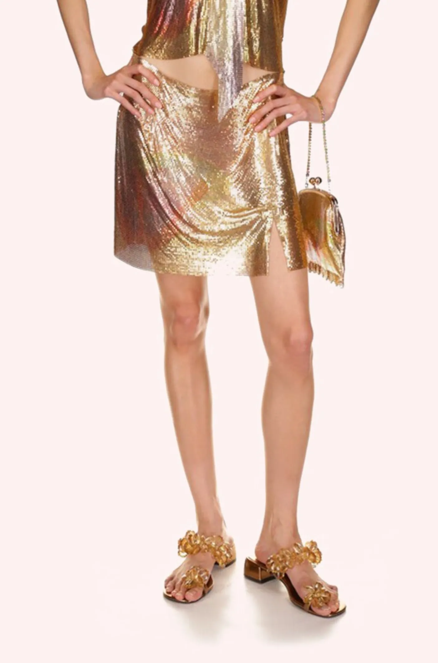 Impressionism Butterfly Chainmail Skirt