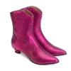 John Fluevog Western Boot Metallic Azalea