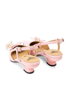 John Fluevog x Anna Sui Slingback Heels- Pink