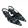 John Fluevog x Anna Sui Tweed Slingback