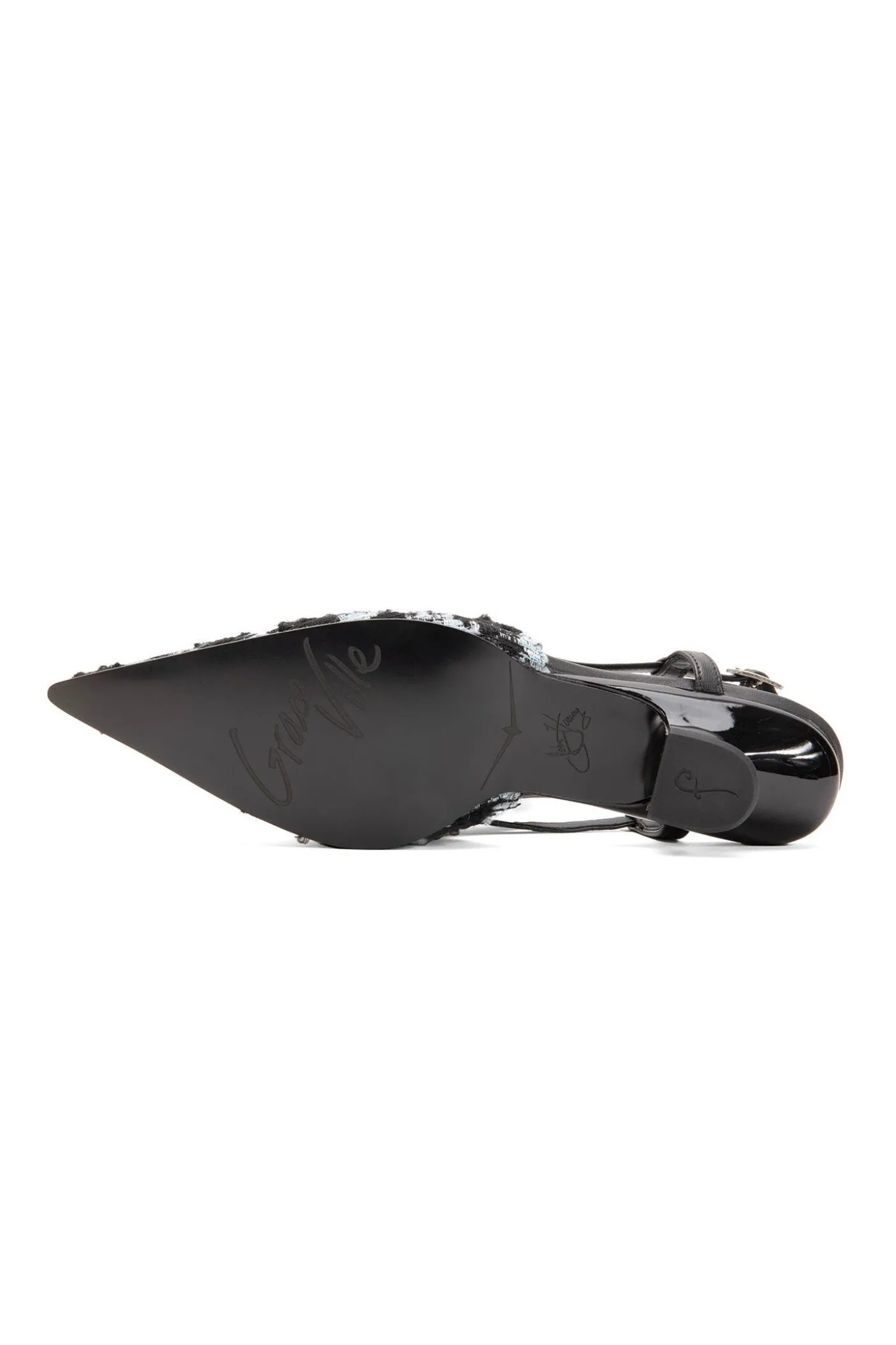 John Fluevog x Anna Sui Tweed Slingback