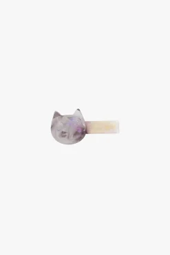Kitten Side Clips- Amethyst