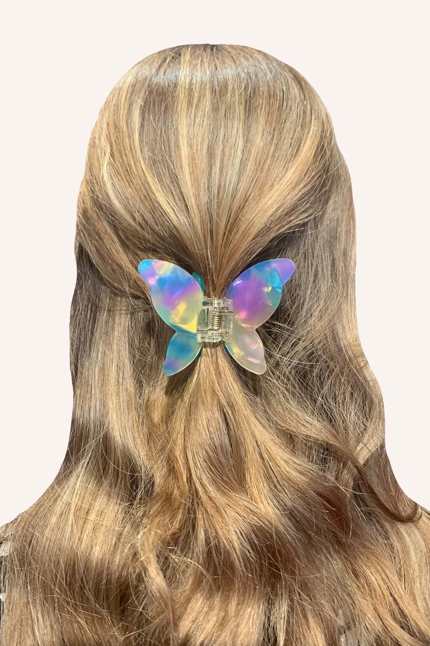 Large Gemstone Butterfly Jaw Clip Mermaid