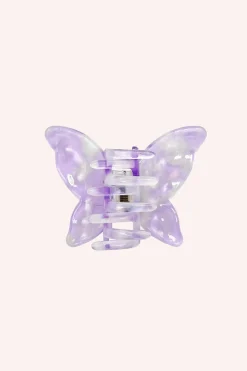 Large Gemstone Butterfly Jaw Clip Lavender
