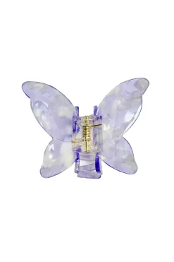 Large Gemtone Butterfly Jaw Lavender