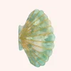 Large Light Aqua Sea Shell Clamp Clip