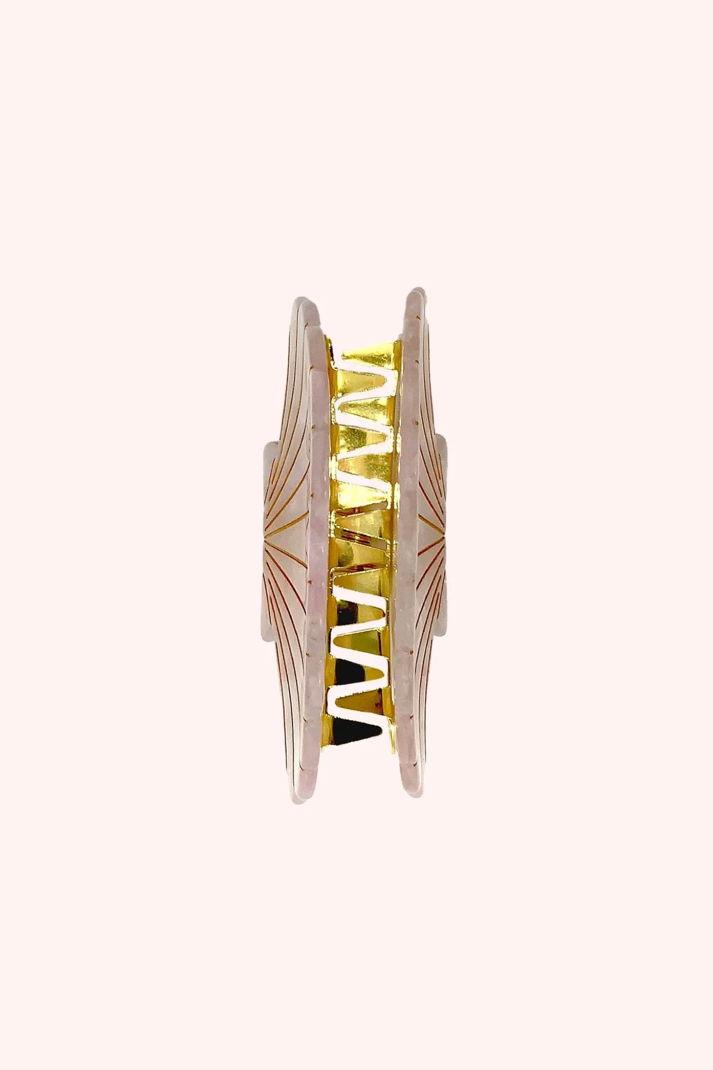 Large Rosie Pink Pastel Sea Shell Jaw Clip