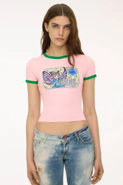 Limited Edition: Anna Sui x Heaven by Marc Jacobs Fairy Baby Tee Pink
