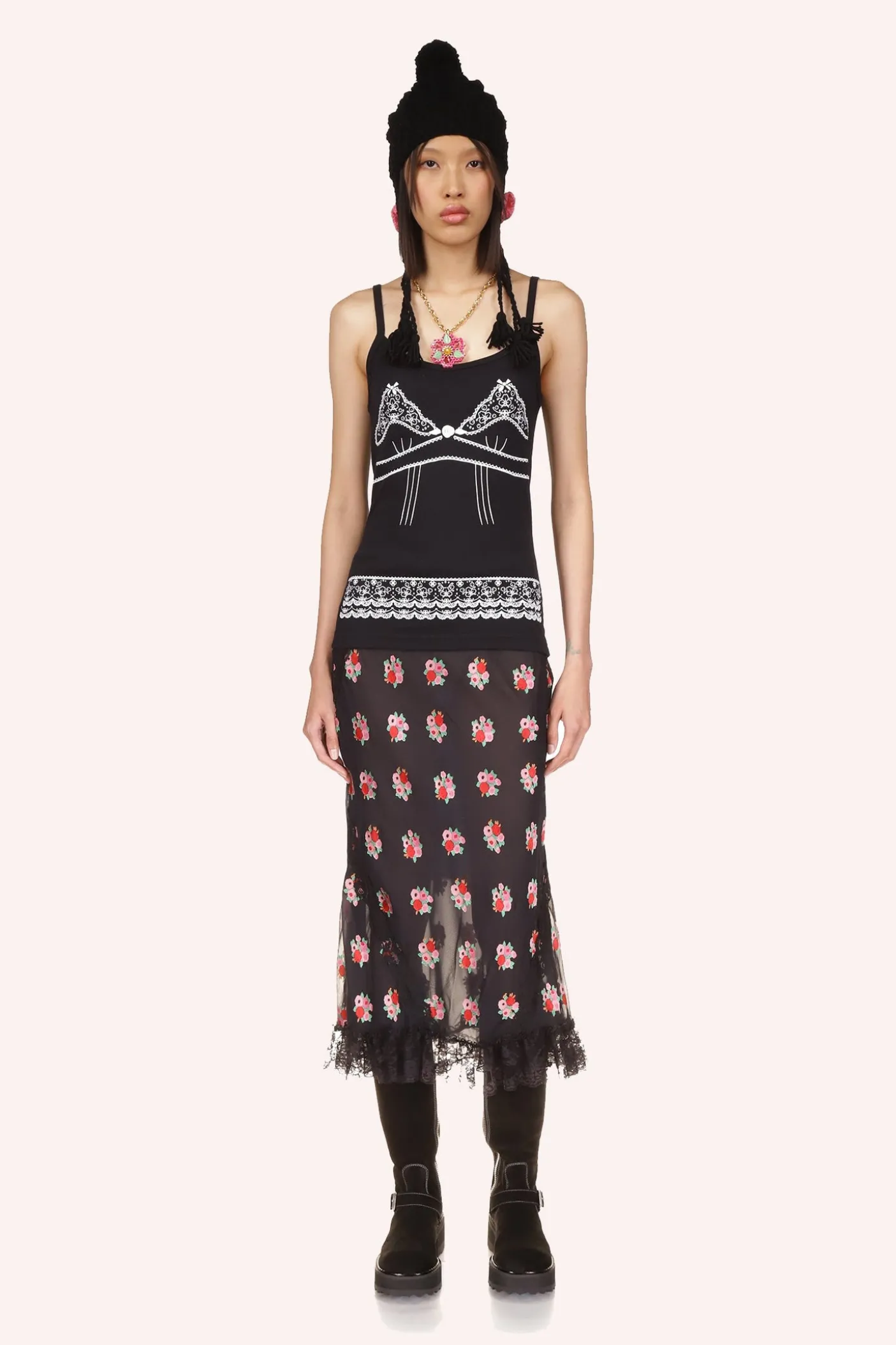Lingerie Printed Tank Top