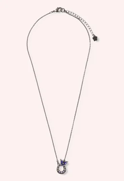 Lucky Horseshoe Necklace - Gunmetal