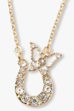 Lucky Horseshoe Necklace - Gold