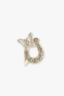 Lucky Horseshoe Stud Earrings - Gold