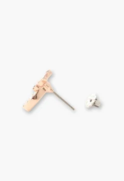 Lucky Horseshoe Stud Earrings - Rose Gold