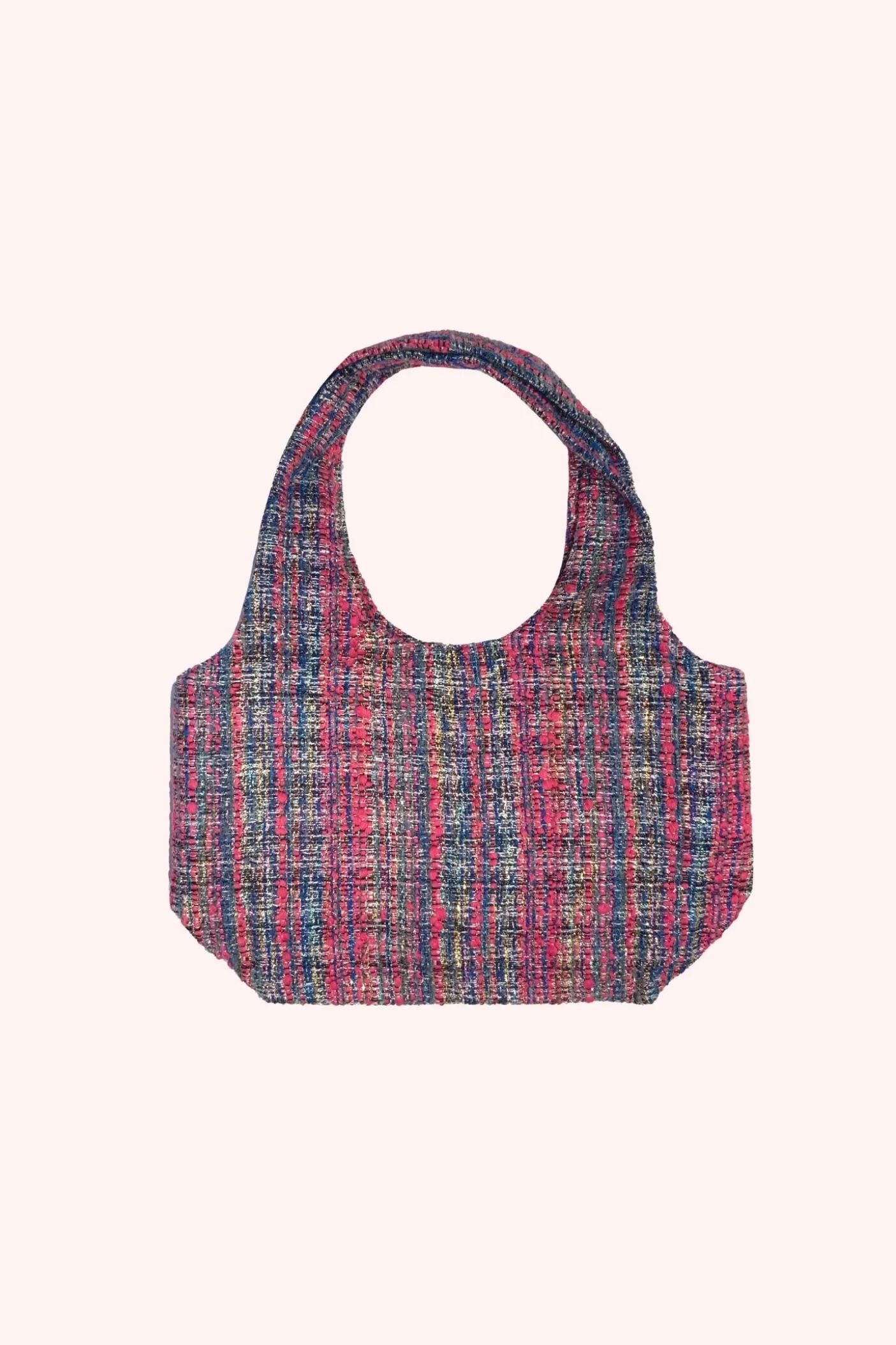 Lurex Tweed & Denim Mini Bag
