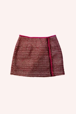 Lurex Tweed Mini Skirt