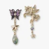 Magical Butterfly Unicorn Earrings-Gold