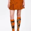Marmalade Tweed Pleated Mini Skirt
