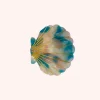 Medium Blue Marine Pastel Sea Shell Jaw Clip
