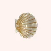 Medium Ivory Pastel Sea Shell Jaw Clip